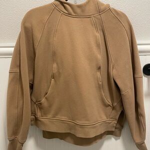 Scuba oversized side slit hoodie